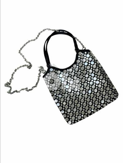 Studded Mirror Handbag