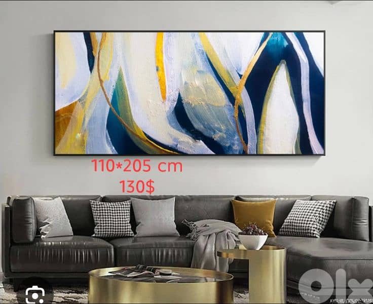 لوحات فنية رسم يدوي وطباعة 9