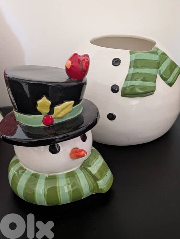 snowman jar 1