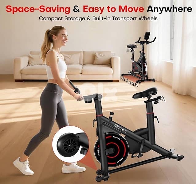 Exercise Bike, CHAOKE Quiet Adjustable Magnetic Resistance 9