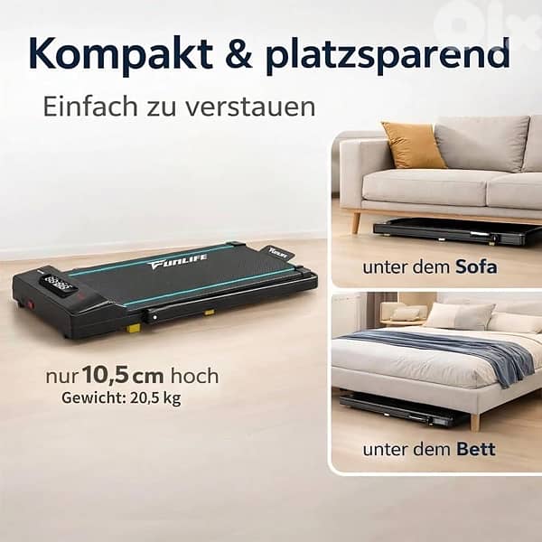 FunLife F1 Undertable Walking Pad - 3 in 1 4