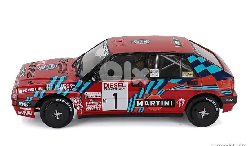 Lancia Delta HF Integrale (Rally Sanremo 1989) diecast car model 1;18 1