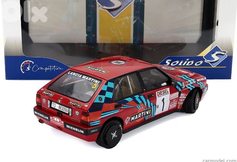 Lancia Delta HF Integrale (Rally Sanremo 1989) diecast car model 1;18 4