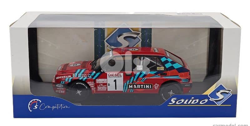 Lancia Delta HF Integrale (Rally Sanremo 1989) diecast car model 1;18 7