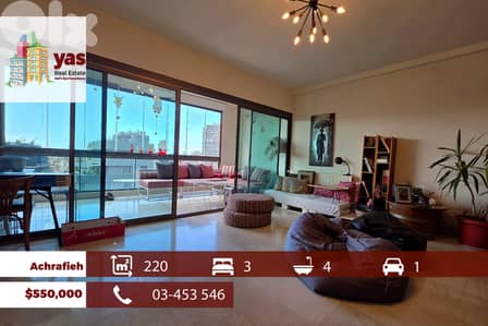 Achrafieh 220m2 | Decorated | Excellent Condition | View | OH