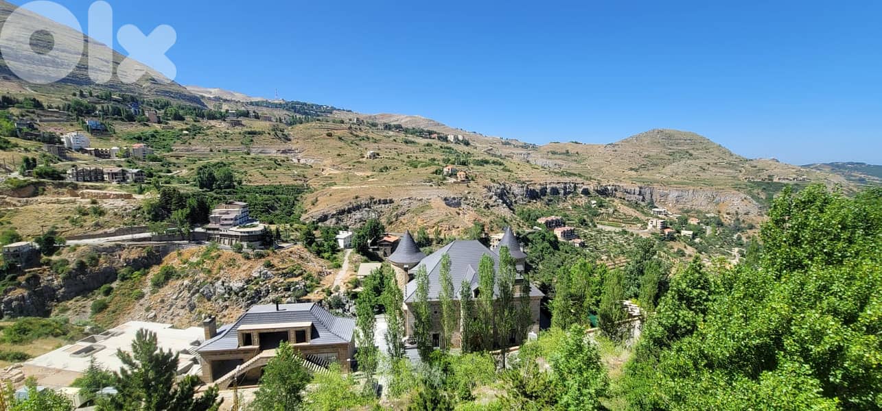 L18775 - Furnished Duplex Chalet With Mountain View For Rent in Faraya 2