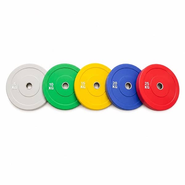 Professional Olympic Colored Bumper Plate Set 150KG 2