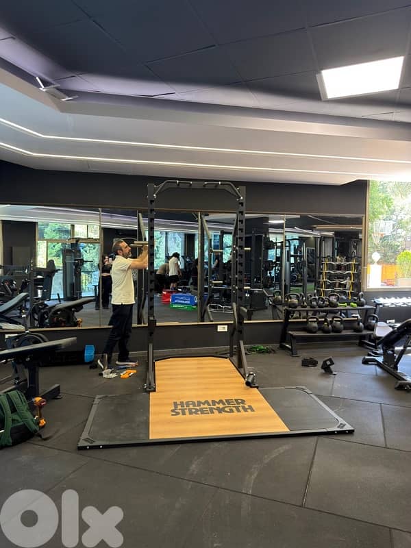 Hammer Strength Squat Power Rack with Olympic Platform 4