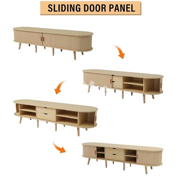Living Room TV Cabinet with Storage Space 8
