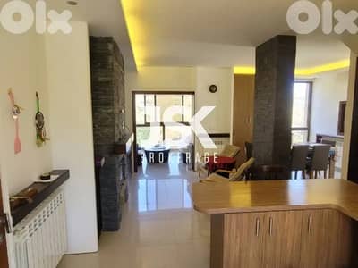 L18774 Furnished Duplex Chalet  Mountain View For Rent in Faraya
