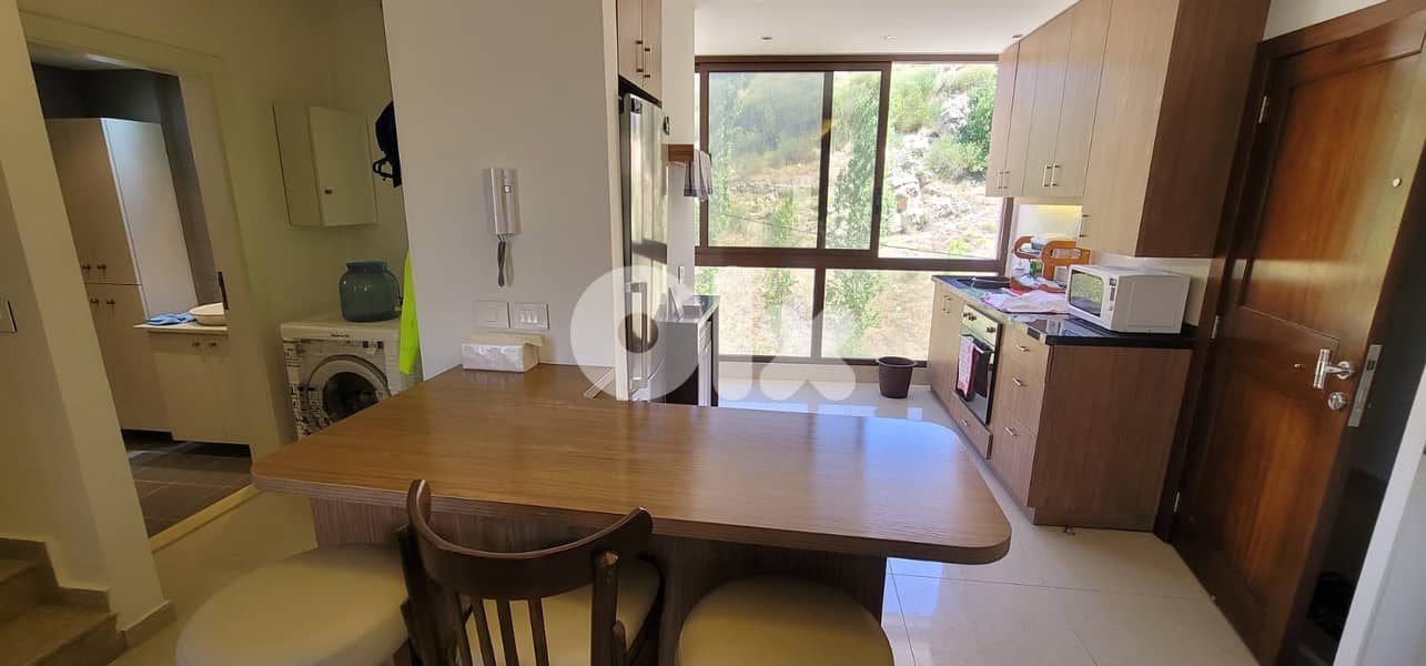 L18774 Furnished Duplex Chalet  Mountain View For Rent in Faraya 2