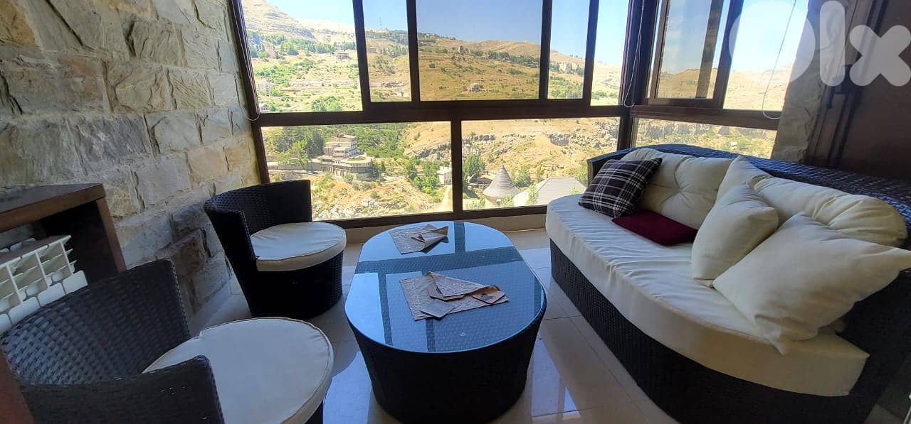 L18774 Furnished Duplex Chalet  Mountain View For Rent in Faraya 4