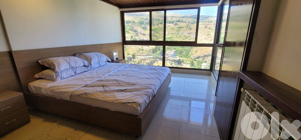 L18774 Furnished Duplex Chalet  Mountain View For Rent in Faraya 7