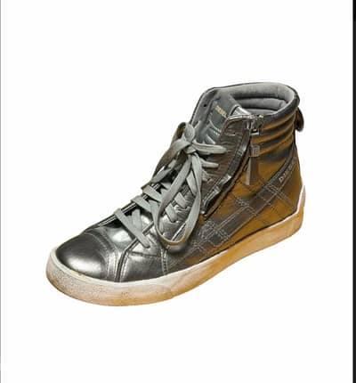Diesel High-Top Leather Sneakers