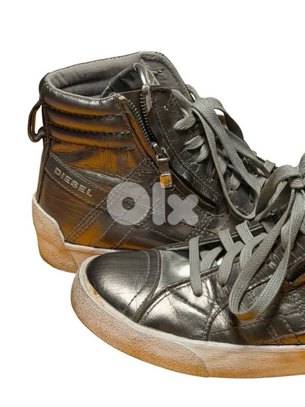 Diesel High-Top Leather Sneakers 1
