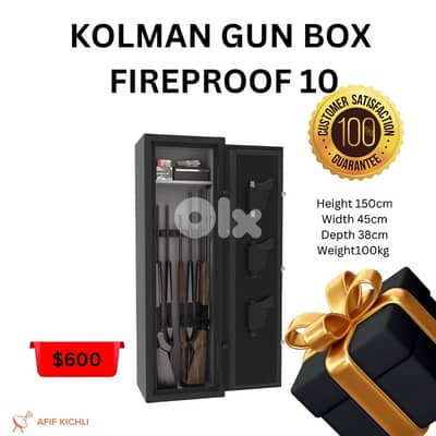 Aegis  Fireproof Gun Safe Box 10 & 18 Capacity