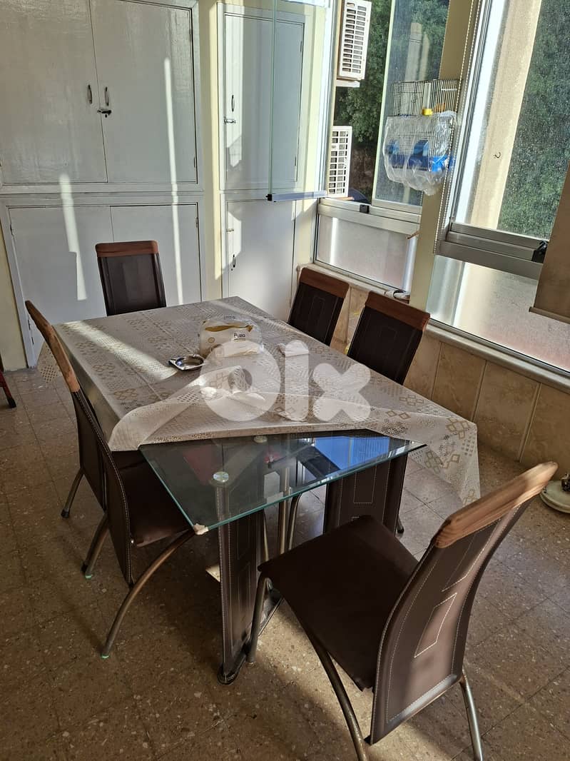 Outdoor set with dining table and 6 chairs 1