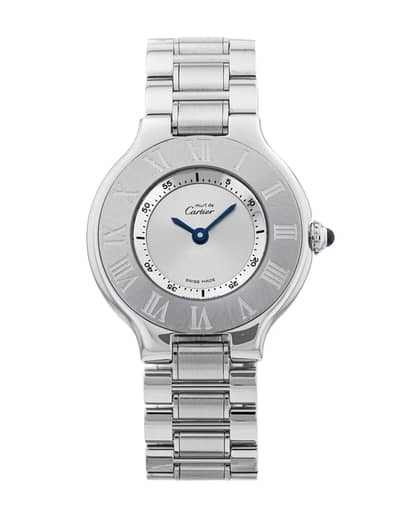 Cartier Must 21 Silver Wrist Watch 31mm