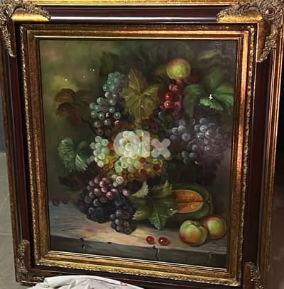 Decorative Canvas with Elegant Frame , Wall Art for Dining Room