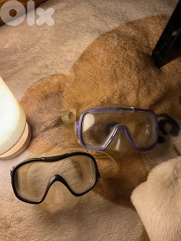 diving mask intex brand both for 20$ 1