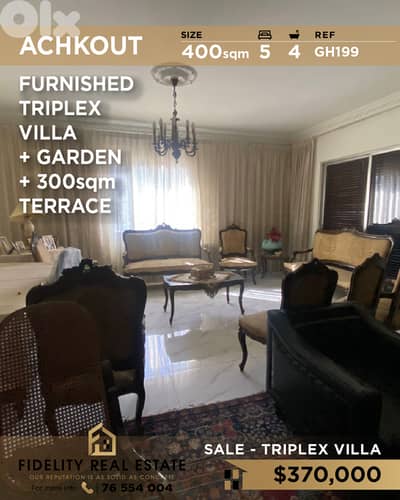 Villa for sale in Achkout GH199 فيلا  للبيع في عشقوت