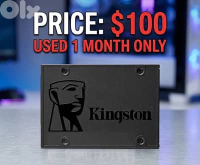 Kingston 960GB SSD - Used 1 Month Only