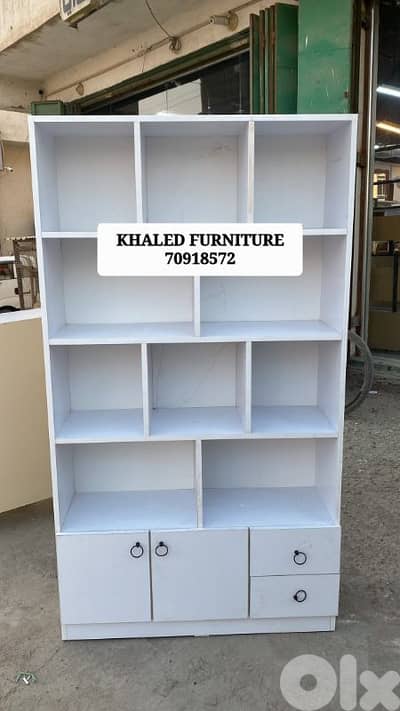 New closet bookshelves white colour High Quality