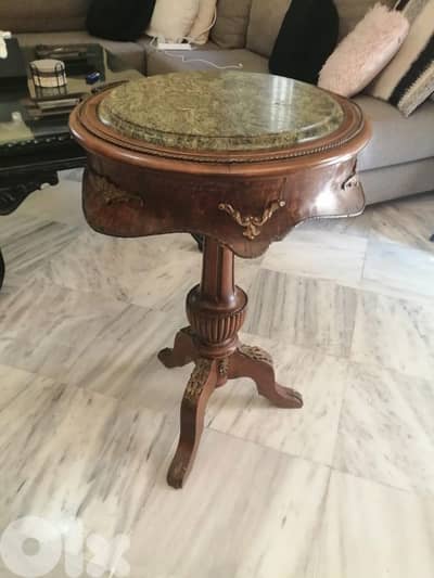 طاولة فخمة حفر مطعمة ب برونز