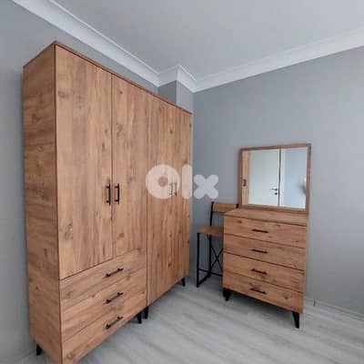 New Closet 4 Doors With Dresser 4 Drawers and mirror High Quality