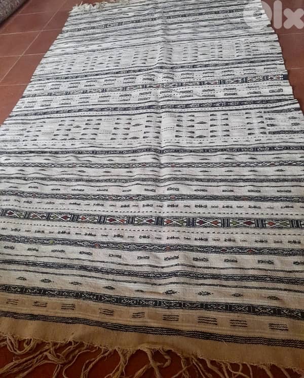 Kilim throw carpet 216×160 cm 1