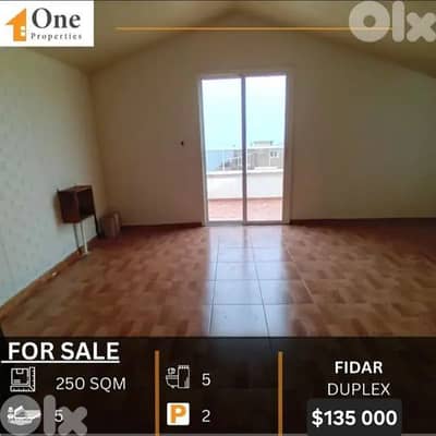 DUPLEX APARTMENT FOR SALE IN FIDAR JBEIL