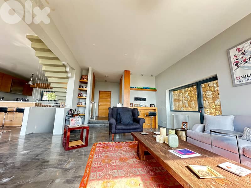 L18734Chalet with Terrace For Sale in Ouyoun El Siman, Mzar 1
