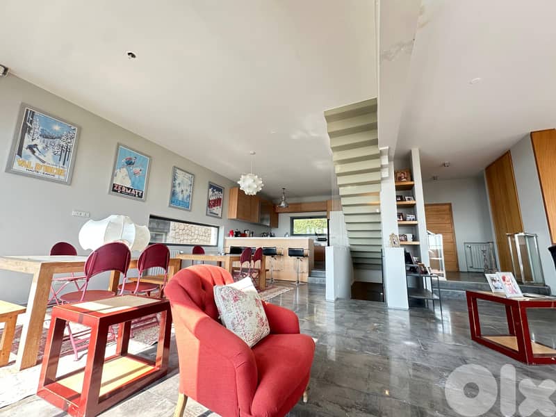 L18734Chalet with Terrace For Sale in Ouyoun El Siman, Mzar 4