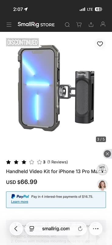 Handheld Video Kit for iPhone 13 Pro Ma