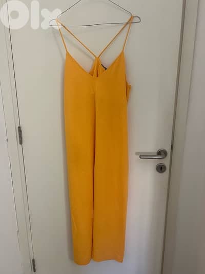 zara dress yellow size large