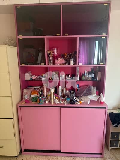 pink cabinet