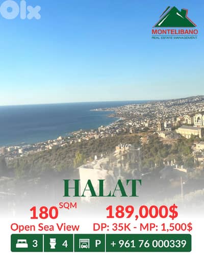 180 sqm Apartment For Sale in Halat حالات with Installment Plan