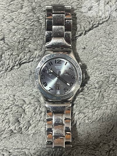 Swatch Irony Chronograph Swiss Made Stainless Steel Watch