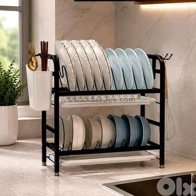 2-Tier Compact Dish Drying Rack