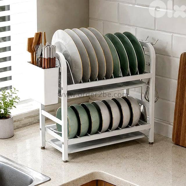 2-Tier Compact Dish Drying Rack 5
