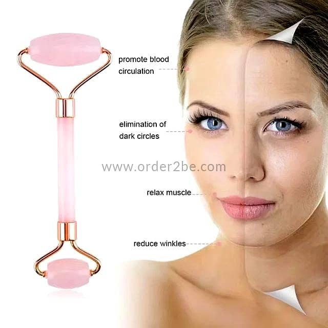 2-Piece Facial Roller & Gua Sha Massage Set 1