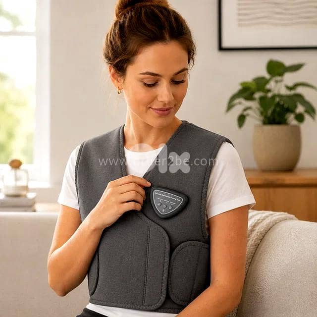 Cordless Back Heating Pad with Massage 3