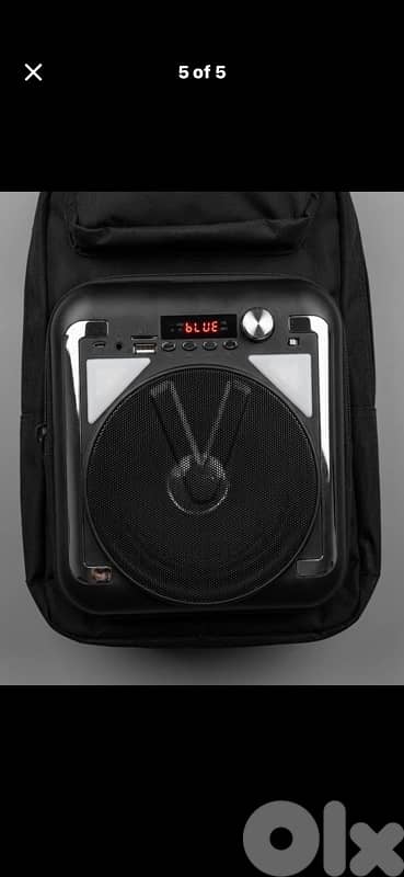 Tactical Bluetooth Speaker Backpack with LED Lights Multi-pocket Bag 4