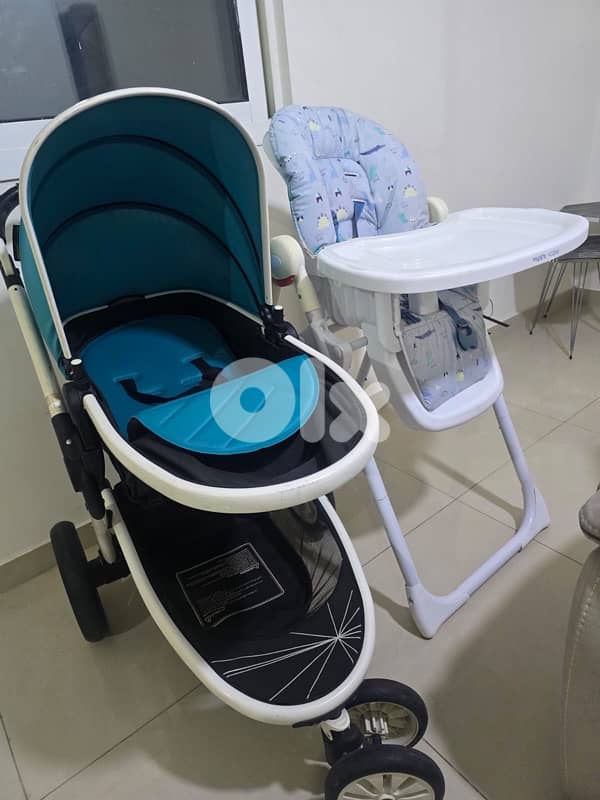 Giggles Fountain stroller. Mothercare Sleepysaurus Baby High -Chair 2