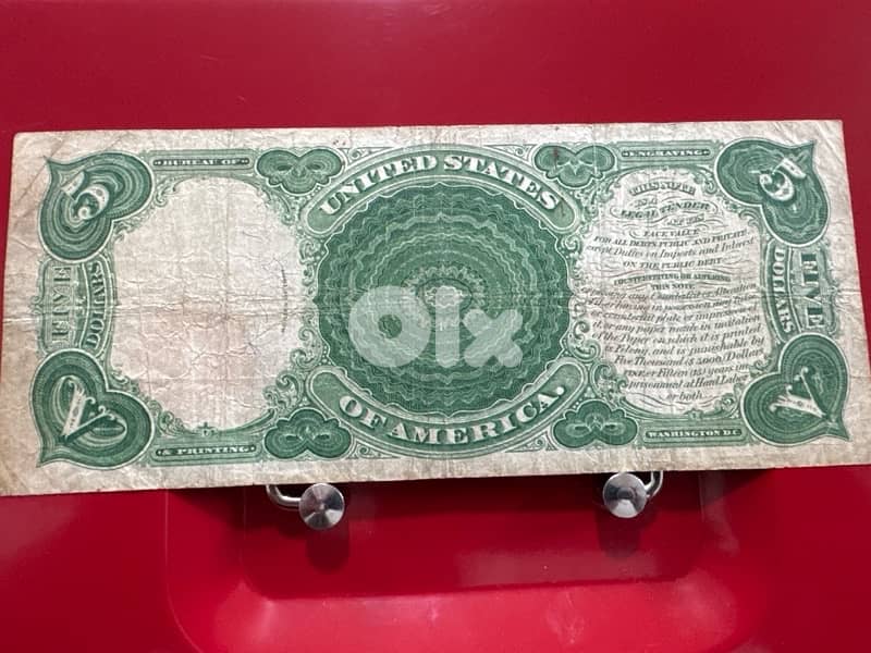 5$ Large Banknote / 1907 1