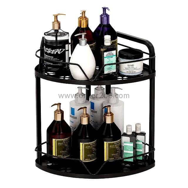 2-Tier Carbon Steel Corner Rack 3