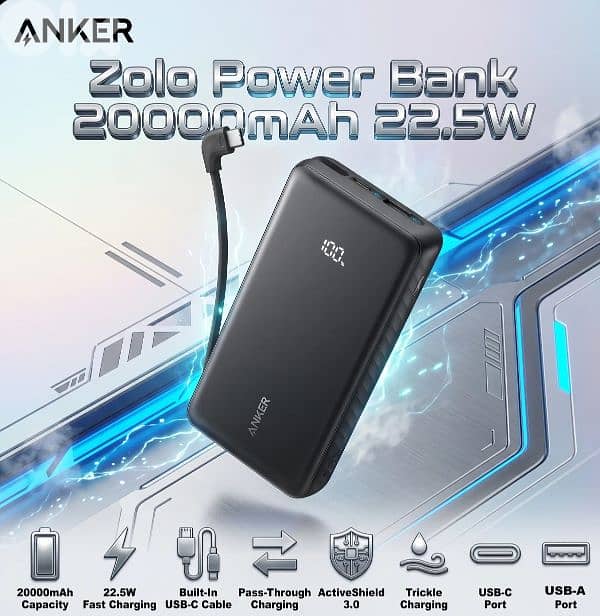 Anker Zolo Power Bank 20000mah 22.5Watt 3