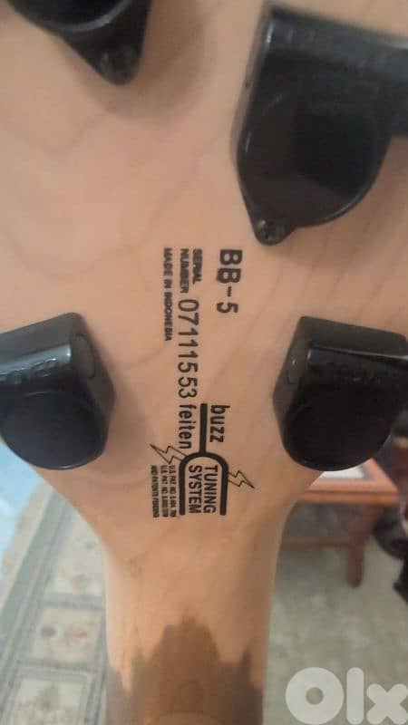 Washburn 5 strings active bass + padded bag 7