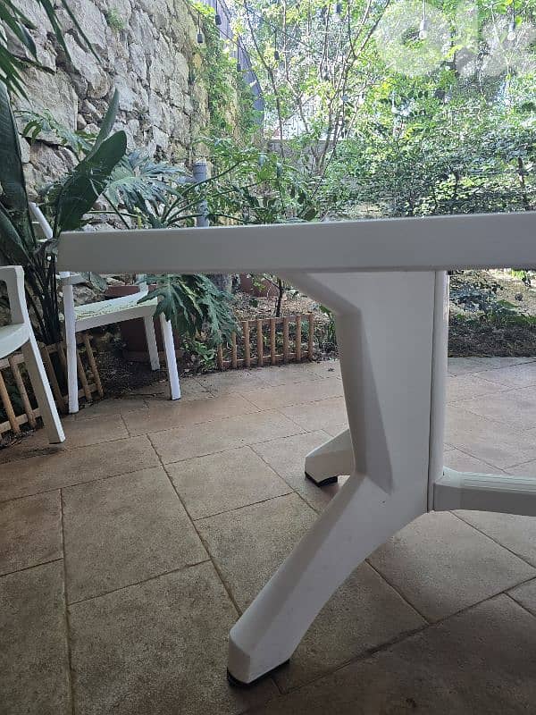 Plastic Table and 14 Chairs 3