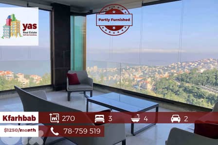 Kfarhbab 270m2 | Rent | Panoramic View | Partly Furnished | YV